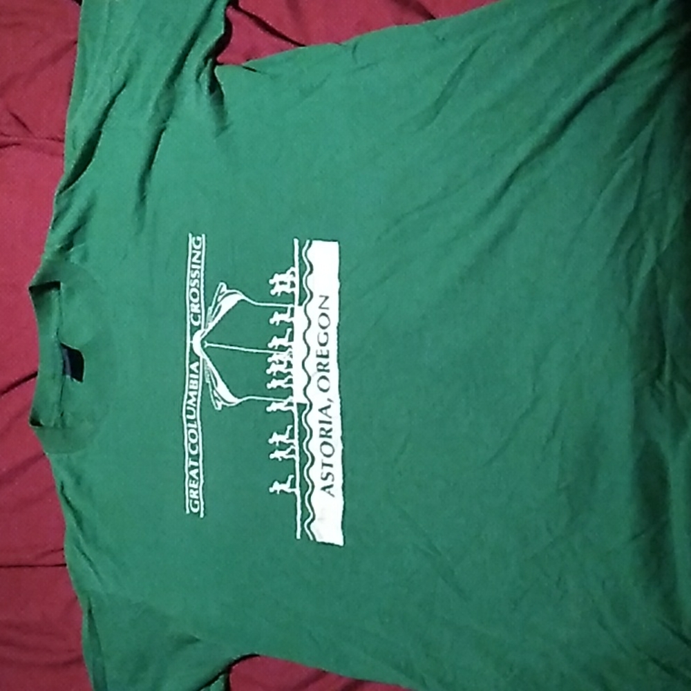 Nike, large, green vintage blue tag, made in USA